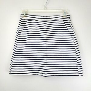 TOPSHOP Moto striped denim skirt